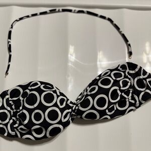 Victoria's Secret Black and White Bikini Top